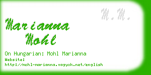 marianna mohl business card